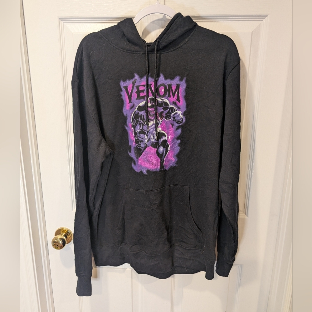 Marvel Men's Black Hoodie Sweater